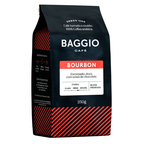 Café Torrado e Moído Bourbon Baggio Pacote 250g